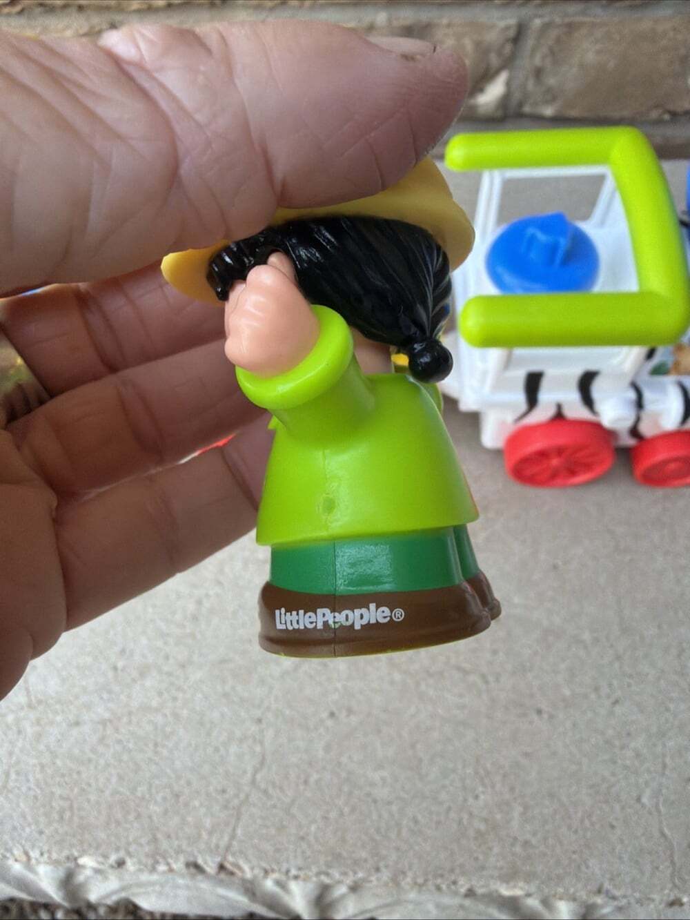 VTG Fisher Price 2001 Little People Musical Zoo Train W/3 Figures, WORKS - Picture 7 of 11
